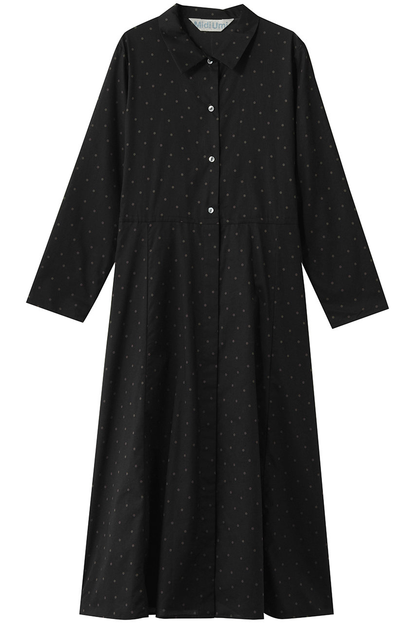 ミディウミ/MidiUmiのwaist switching dots OP ワンピース(black/1-750119)