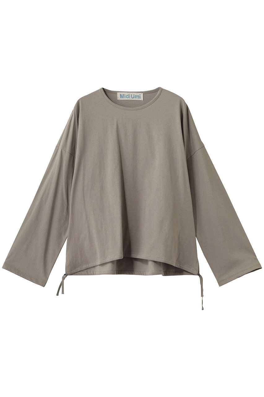 ミディウミ/MidiUmiのdrawstring P/O プルオーバー(beige/1-710109)