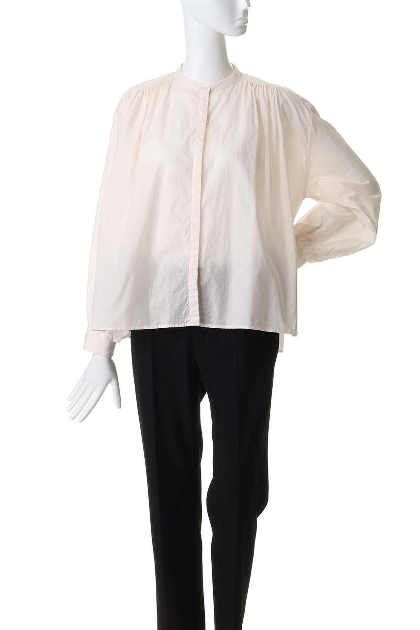 MidiUmi(ミディウミ)｜gathered wide shirt シャツ/off white の通販