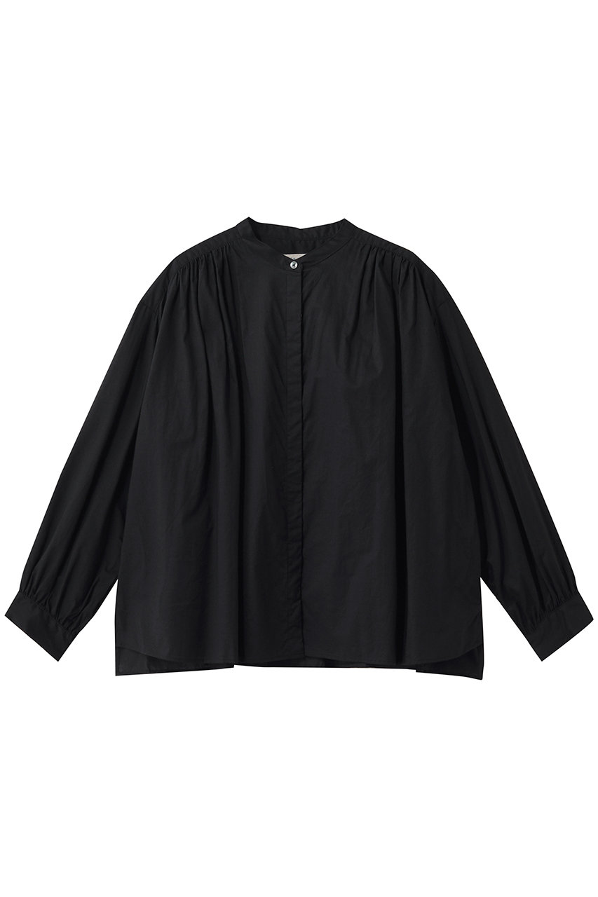 ミディウミ/MidiUmiのgathered wide shirt シャツ(black/3-73966261)