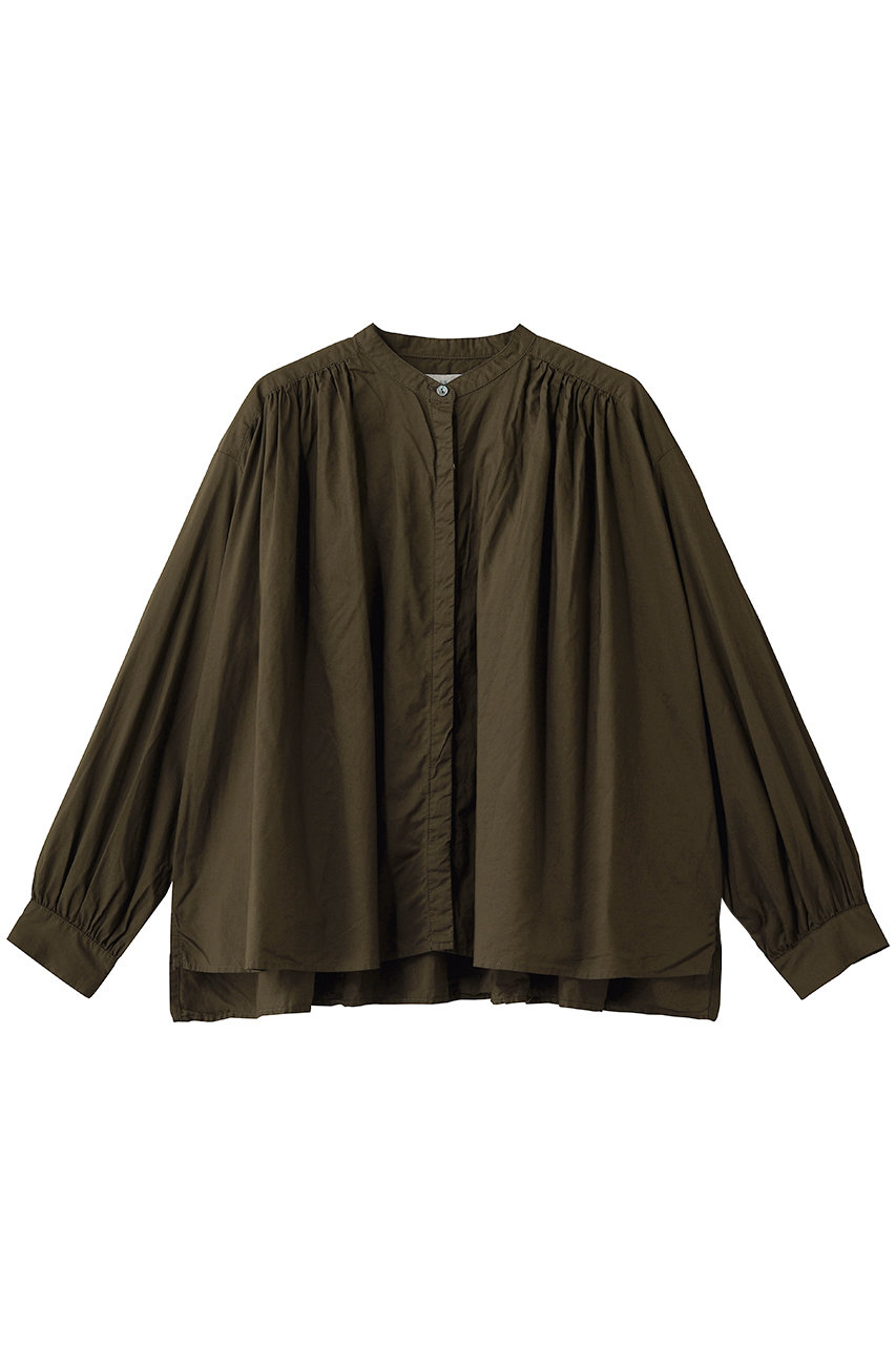 ミディウミ/MidiUmiのgathered wide shirt シャツ(brown/3-73966261)