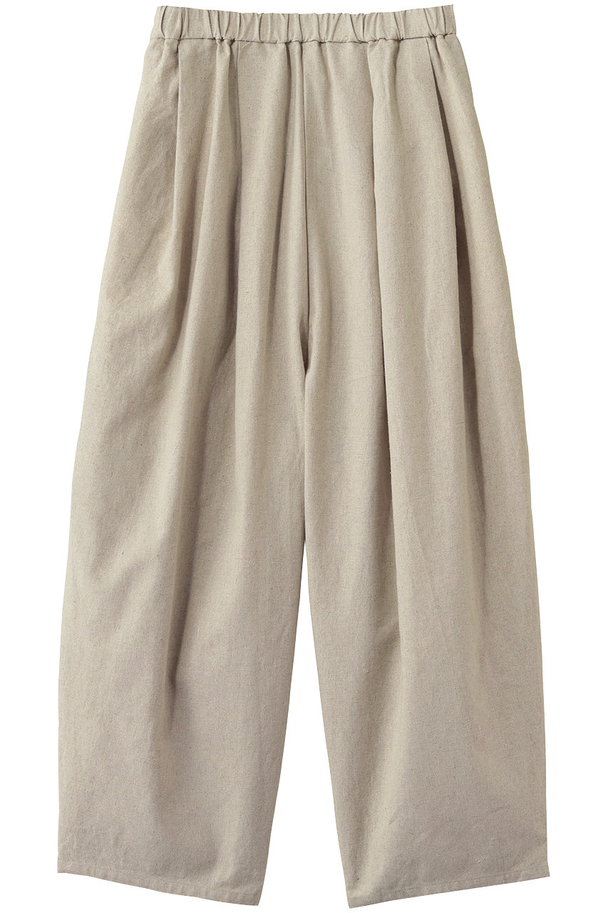 ミディウミ/MidiUmiのC/L wide easy tapered PT パンツ(kinari/1-760103)