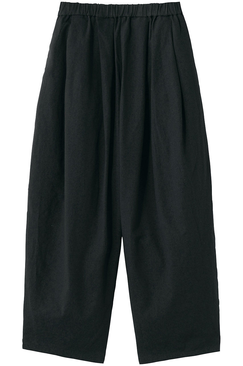 ミディウミ/MidiUmiのC/L wide easy tapered PT パンツ(black/1-760103)