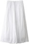 gathered SK スカート ミディウミ/MidiUmi off white