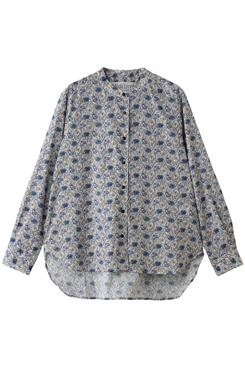 ミディウミ/MidiUmiのLIBERTY print shirt シャツ(blue/1-730163)