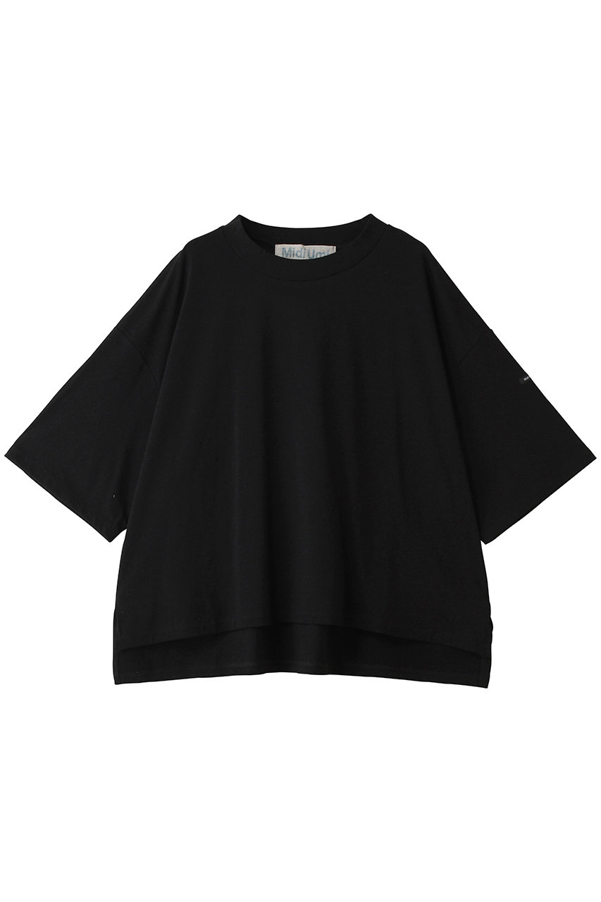 ミディウミ/MidiUmiのmock neck wide PO プルオーバー(black/1-710162)