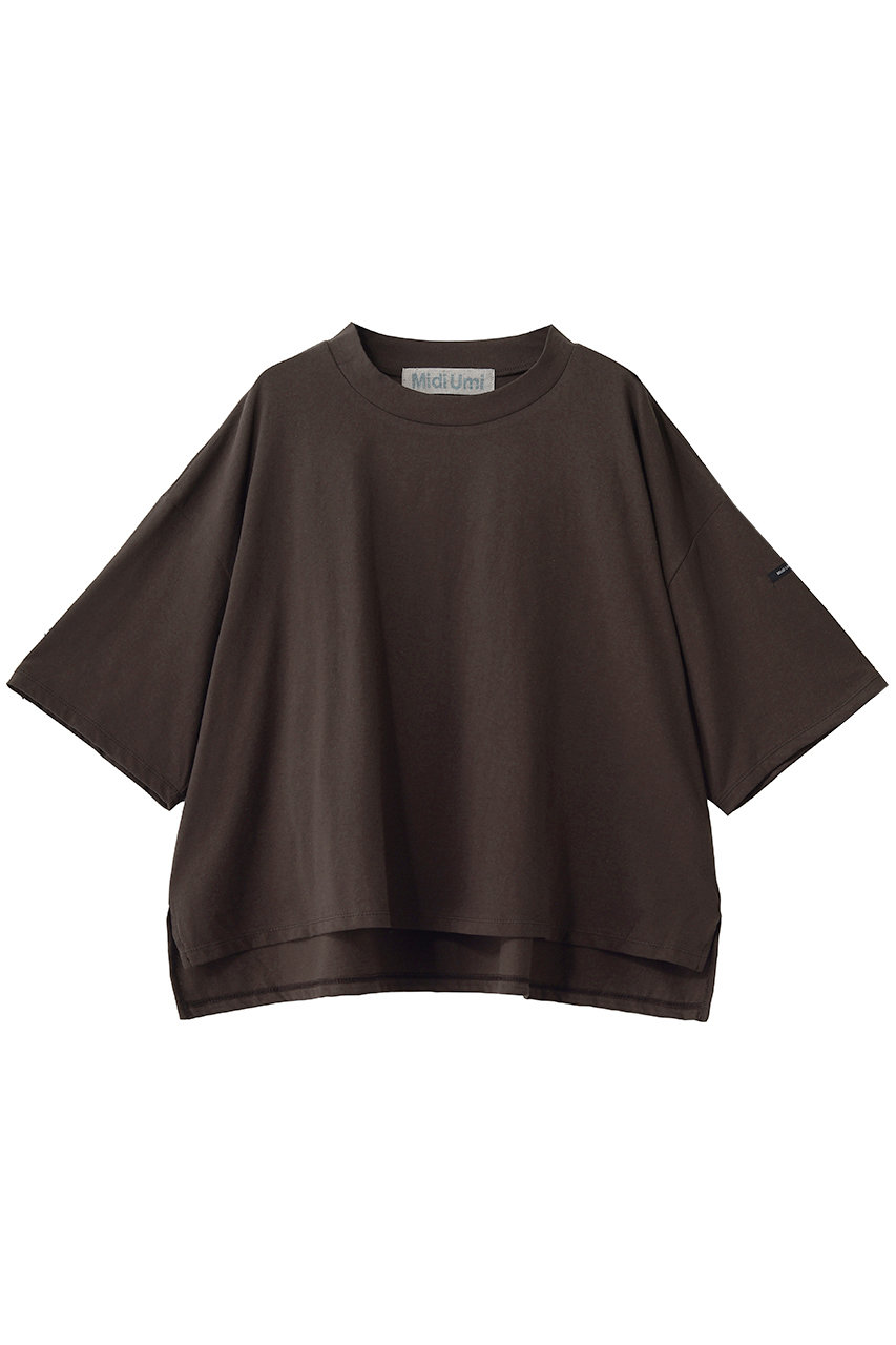 ミディウミ/MidiUmiのmock neck wide PO プルオーバー(brown/1-710162)