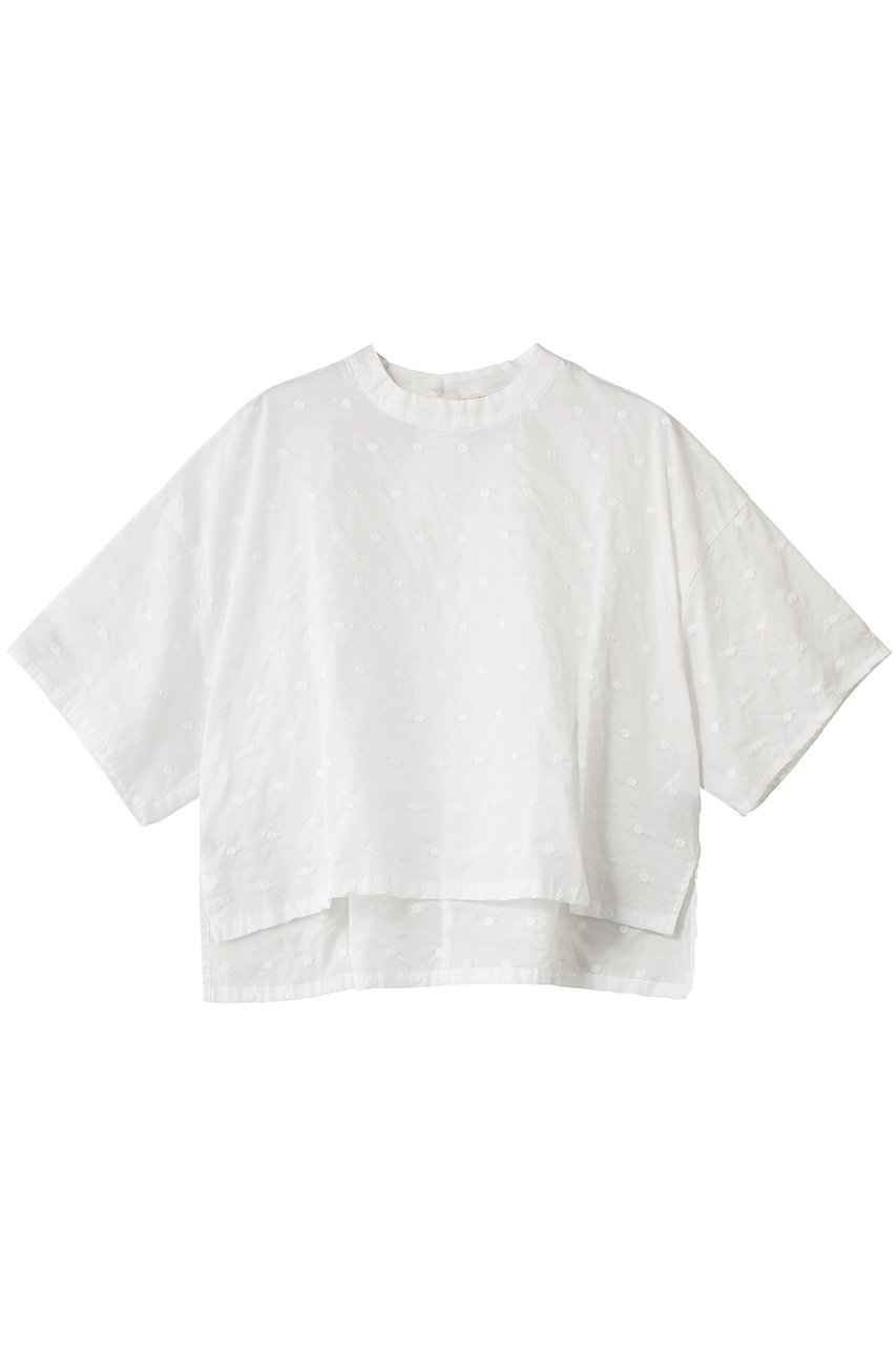 ミディウミ/MidiUmiのdots wide shirt PO プルオーバー(off white/1-730169)