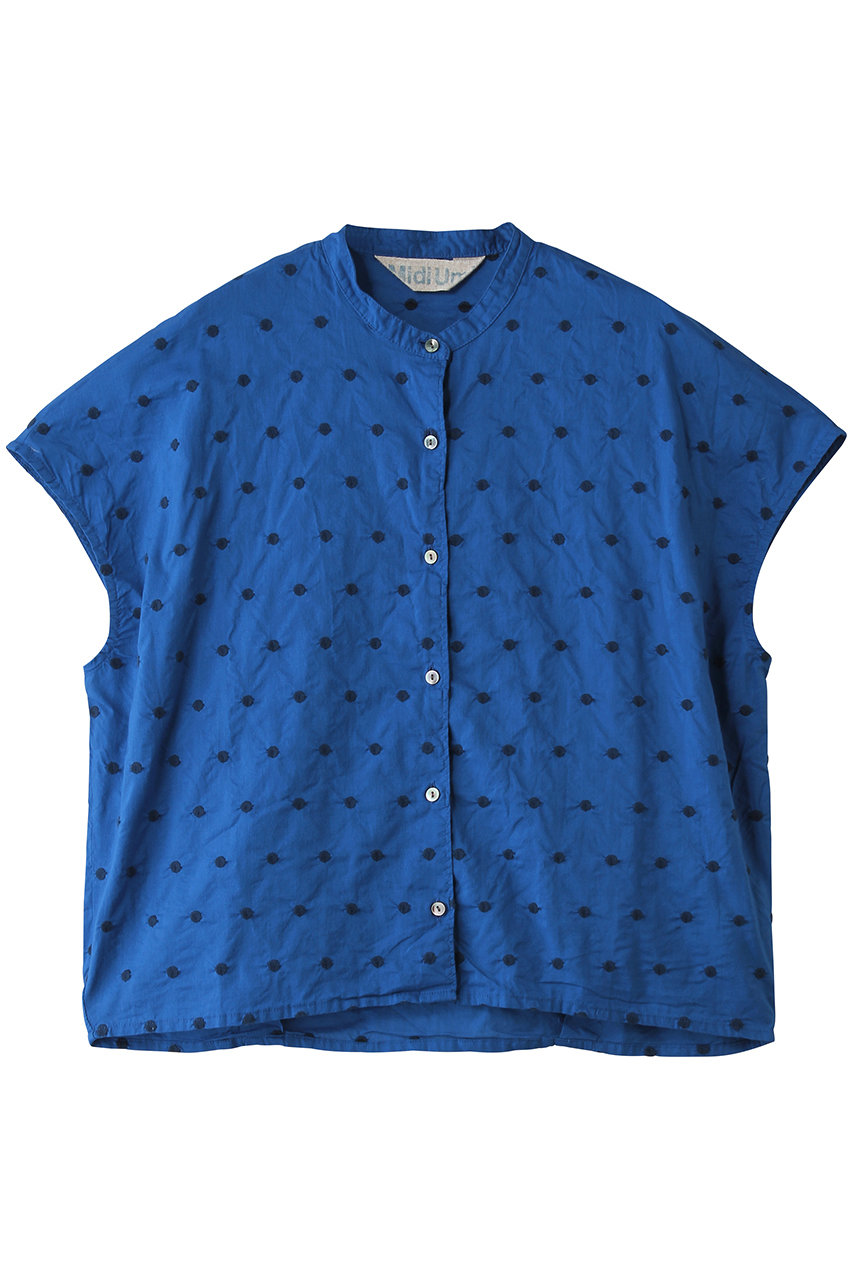 ミディウミ/MidiUmiのdots shirt N/S シャツ(blue/1-730168)