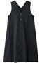 V neck long gilet OP ワンピース ミディウミ/MidiUmi navy
