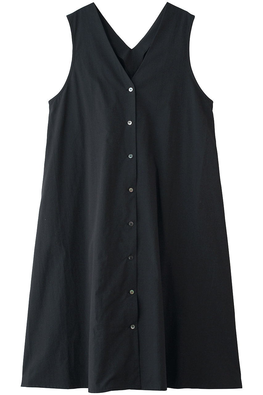 ミディウミ/MidiUmiのV neck long gilet OP ワンピース(navy/1-750170)