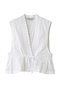 lace side tuck vest ベスト ミディウミ/MidiUmi off white