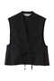 lace side tuck vest ベスト ミディウミ/MidiUmi black