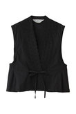 lace side tuck vest ベスト