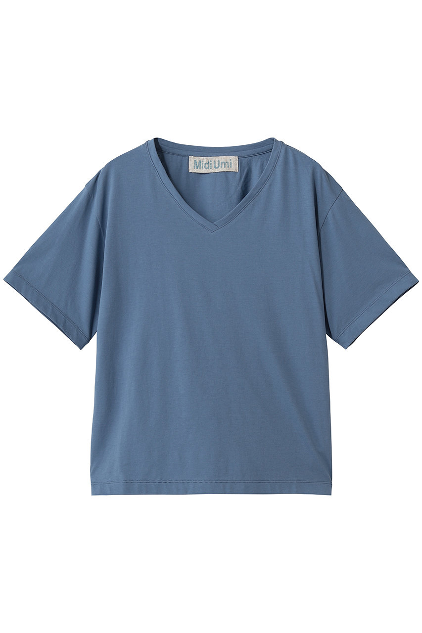 ミディウミ/MidiUmiのV neck P/O プルオーバー(blue/2-710208)
