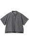 seersucker check shirt シャツ ミディウミ/MidiUmi black