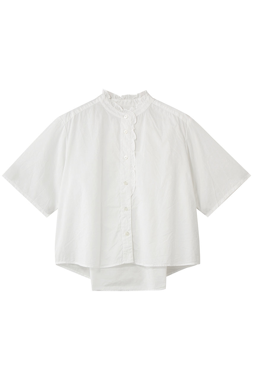 ミディウミ/MidiUmiのh/s front half frill shirt シャツ(off white/2-730183)