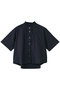 h/s front half frill shirt シャツ ミディウミ/MidiUmi navy
