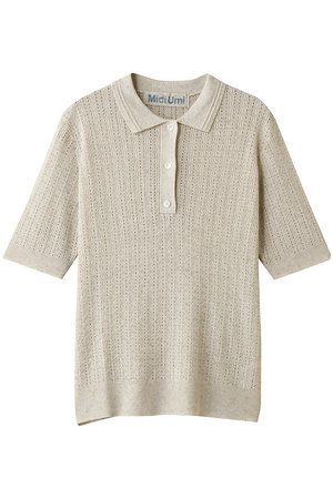 ミディウミ/MidiUmiのknit polo P/O プルオーバー(110300/110301)