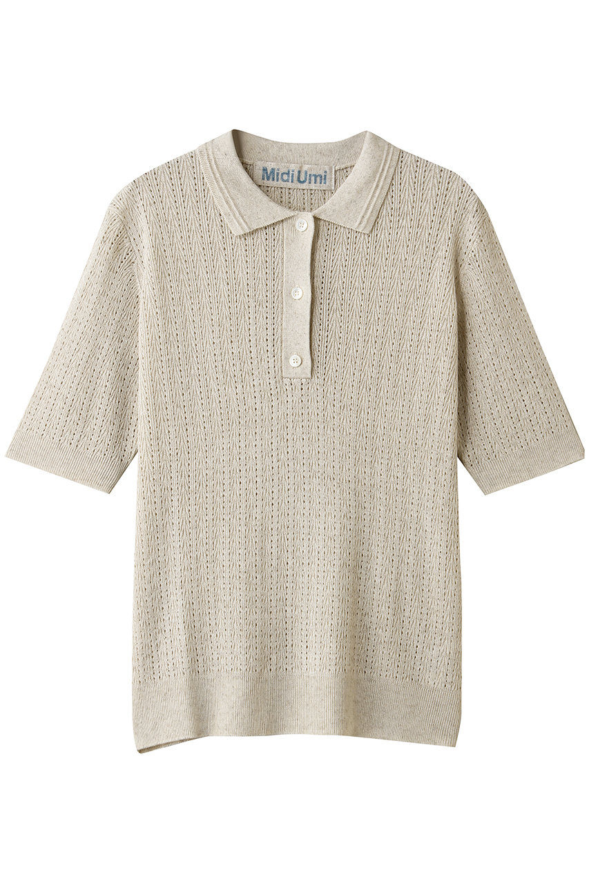ミディウミ/MidiUmiのknit polo P/O プルオーバー(kinari/2-720190)