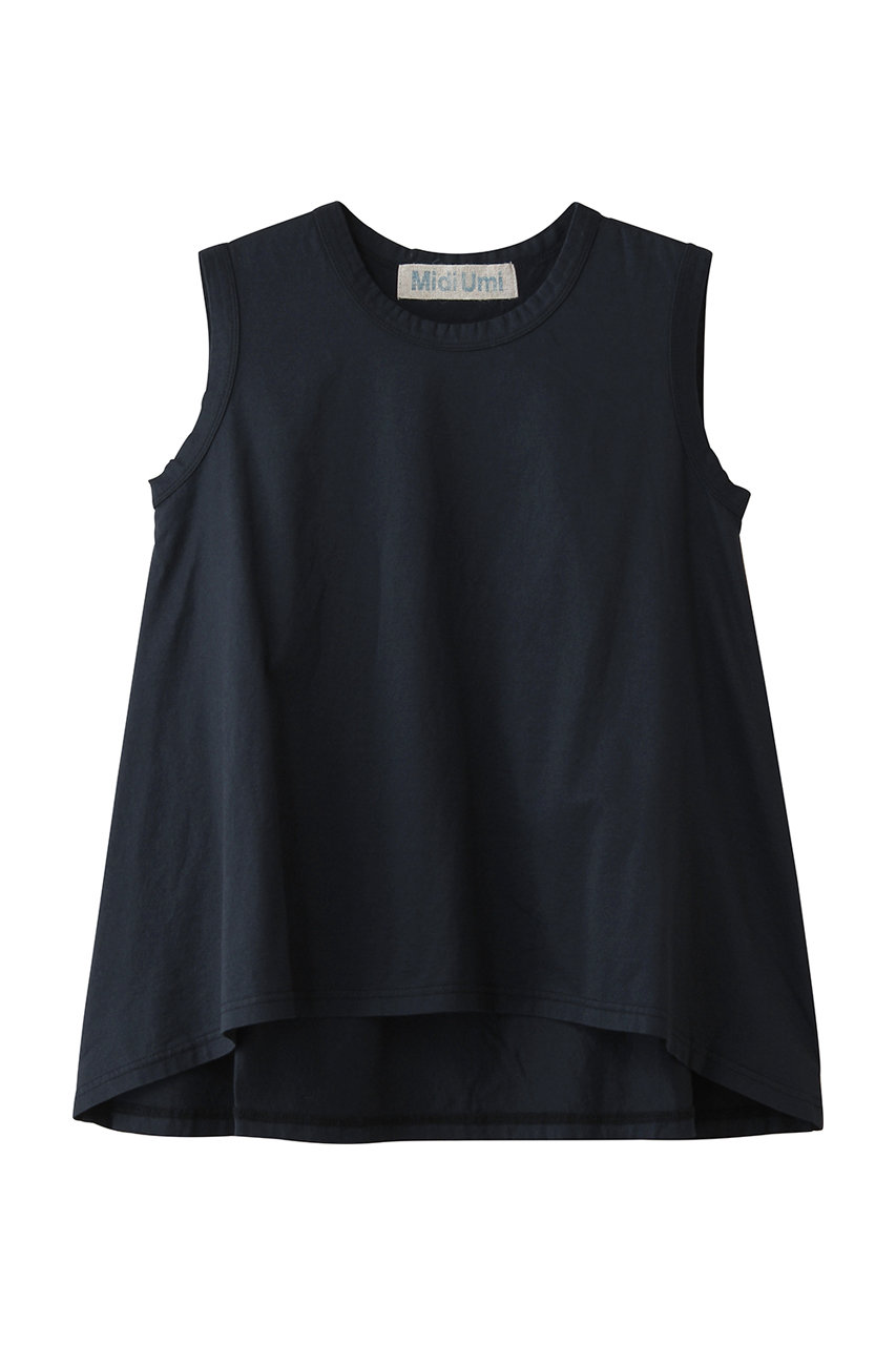 ミディウミ/MidiUmiのcrew neck flare tank top トップ(navy/2-710222)