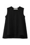 crew neck flare tank top トップ ミディウミ/MidiUmi black