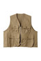work pocket vest ベスト ミディウミ/MidiUmi beige