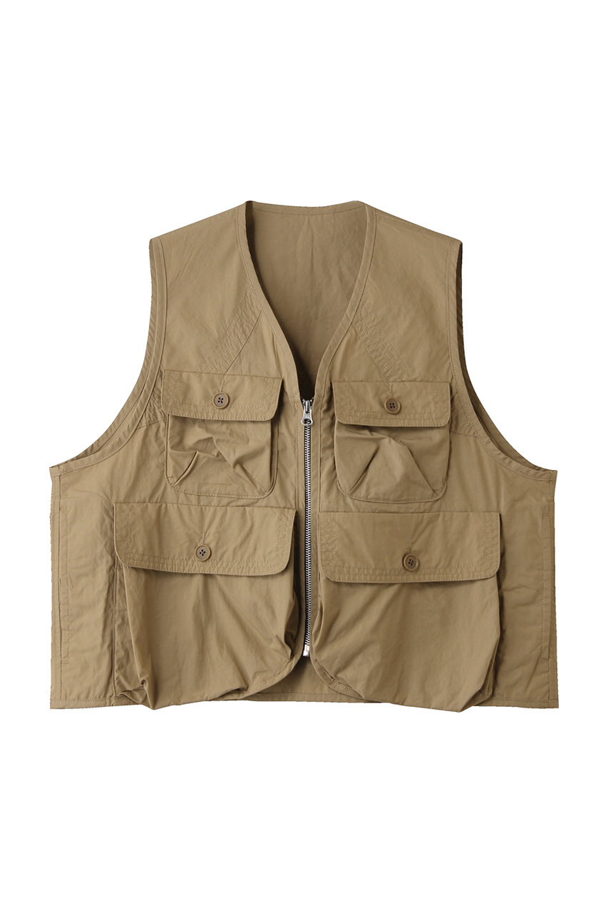 ミディウミ/MidiUmiのwork pocket vest ベスト(beige/2-730199)