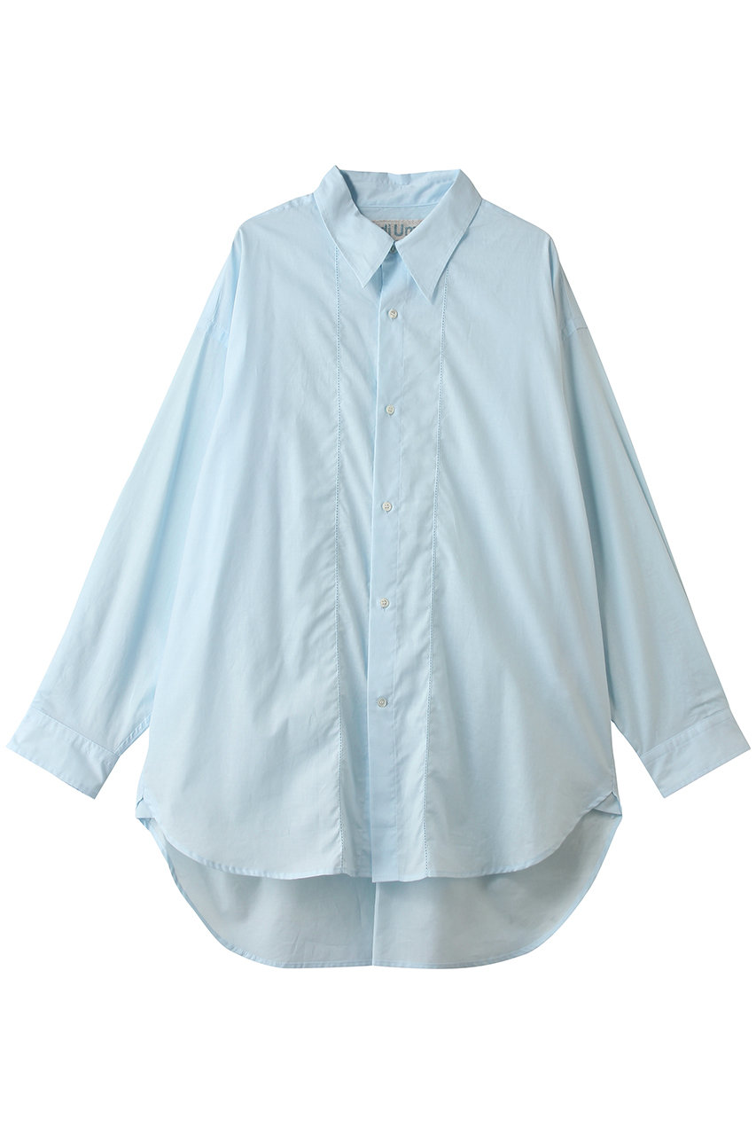 ミディウミ/MidiUmiのpicotlace wide shirt シャツ(l.blue/2-730224)