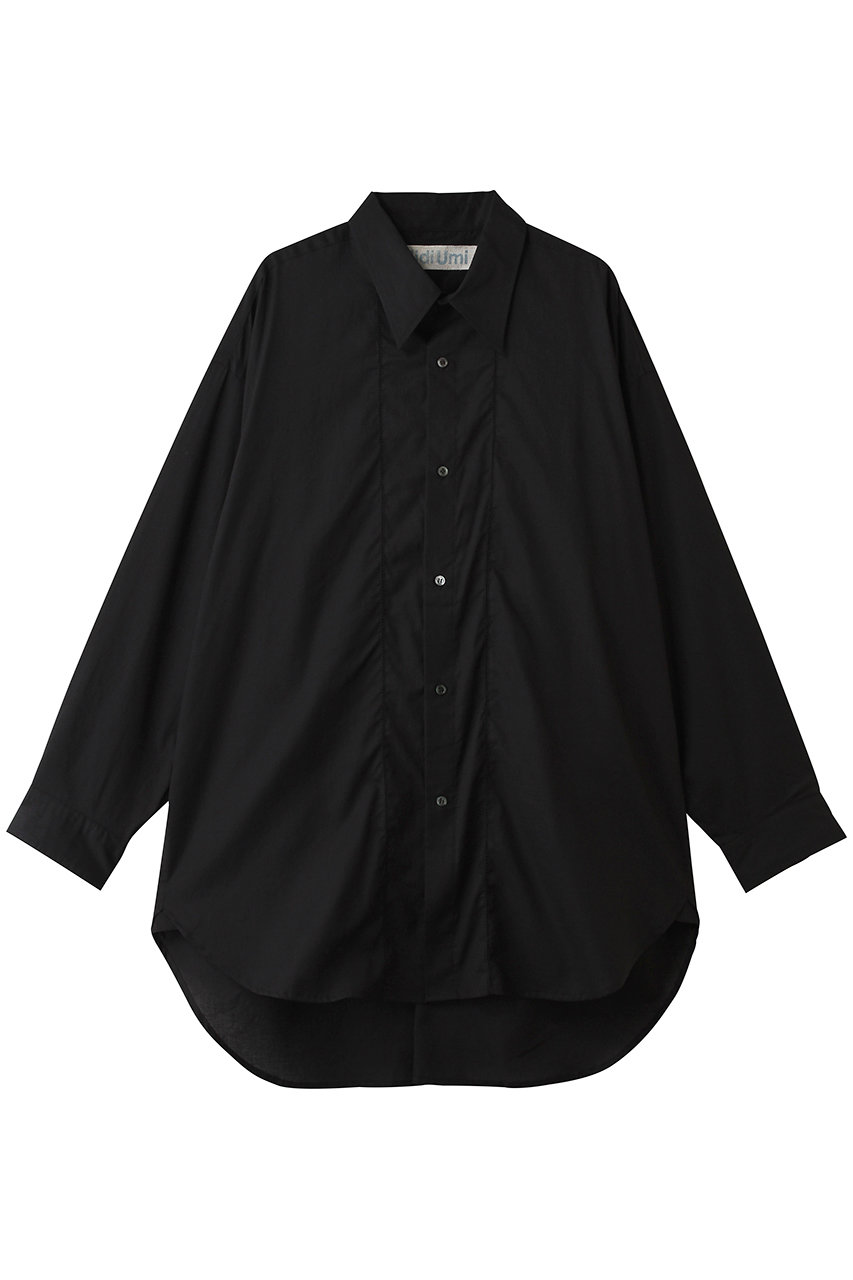 ミディウミ/MidiUmiのpicotlace wide shirt シャツ(black/2-730224)