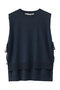 C/L side ribbon vest ベスト ミディウミ/MidiUmi navy