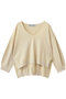 BOTANICAL DYE knit PO プルオーバー ミディウミ/MidiUmi ivory