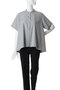 half slv dots A line shirt シャツ ミディウミ/MidiUmi