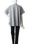 half slv dots A line shirt シャツ ミディウミ/MidiUmi