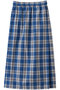 check lap like skirt スカート ミディウミ/MidiUmi blue
