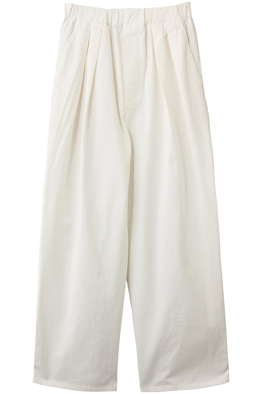 ミディウミ/MidiUmiのdenim tuck wide easy PT パンツ(off white/2-760207)