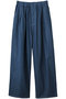 denim tuck wide easy PT パンツ ミディウミ/MidiUmi blue