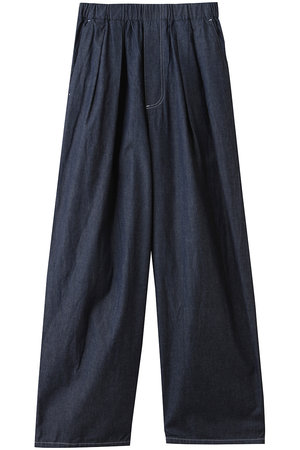 ミディウミ/MidiUmiのdenim tuck wide easy PT パンツ(110600/110601)