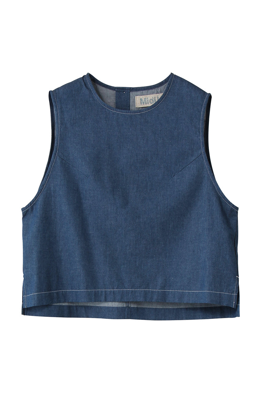 ミディウミ/MidiUmiのcompact denim vest ベスト(blue/2-730204)