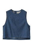 compact denim vest ベスト