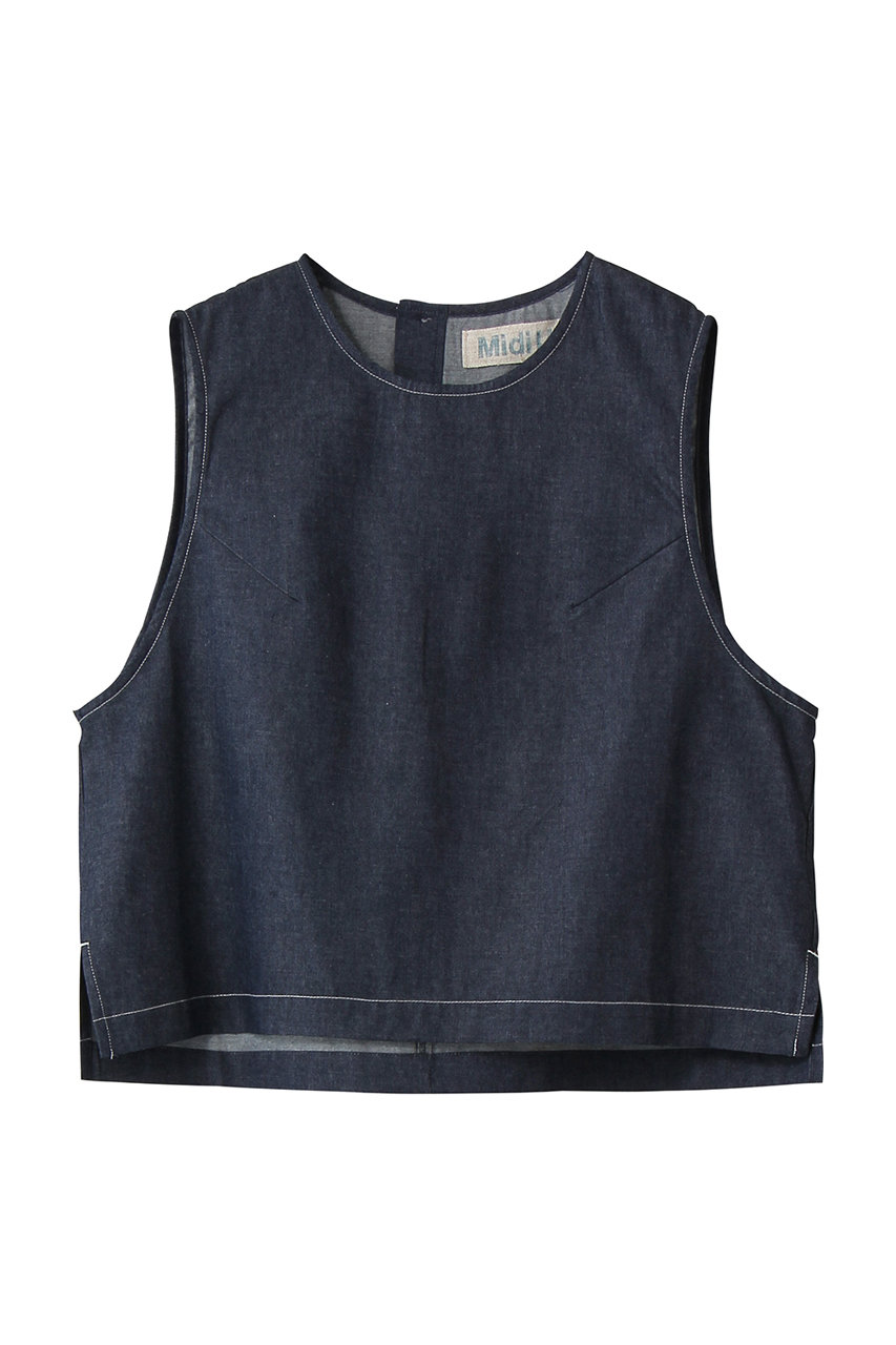 ミディウミ/MidiUmiのcompact denim vest ベスト(navy/2-730204)