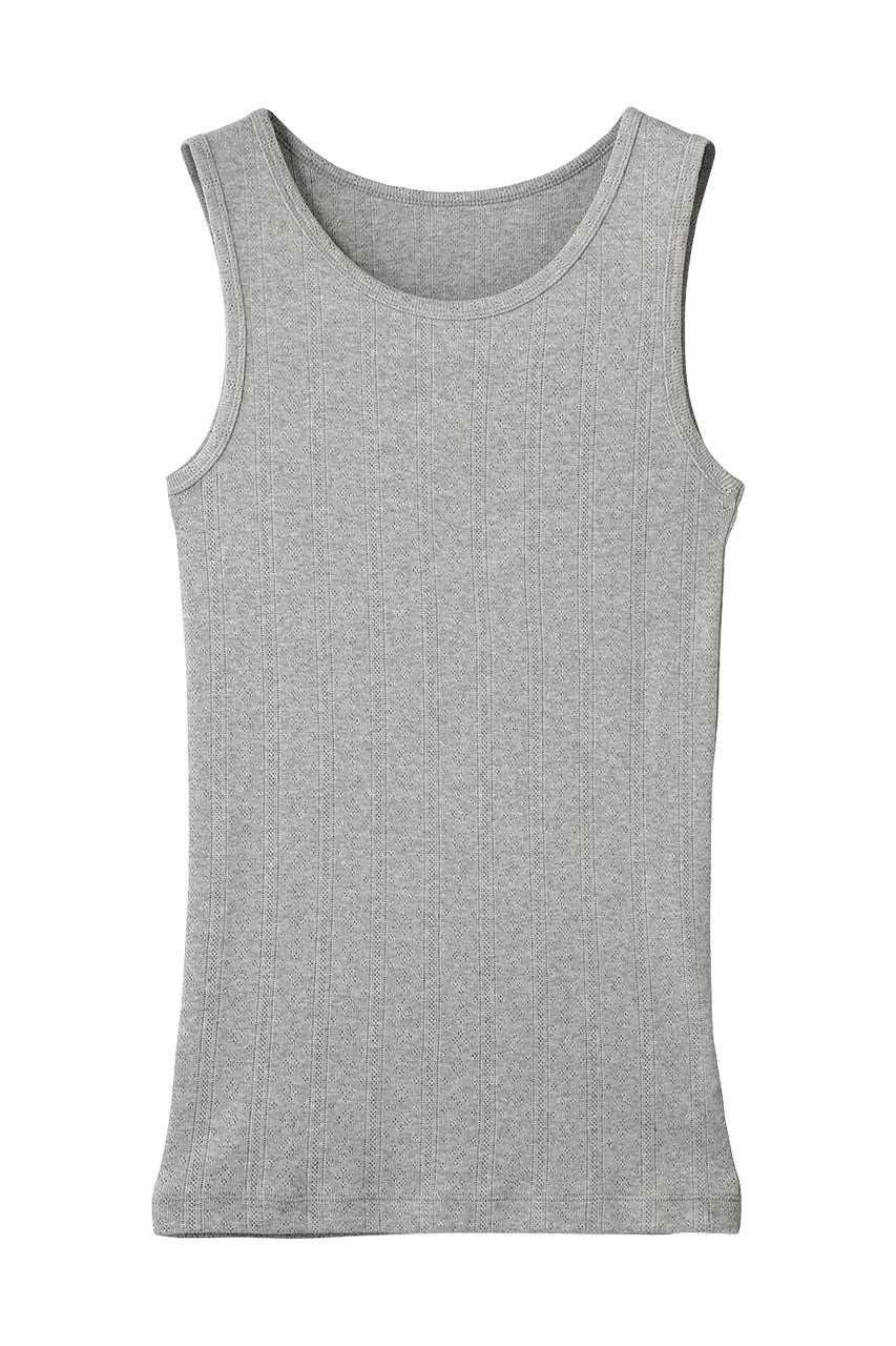 ミディウミ/MidiUmiのeyeret mesh tank top トップ(gray/2-710212)