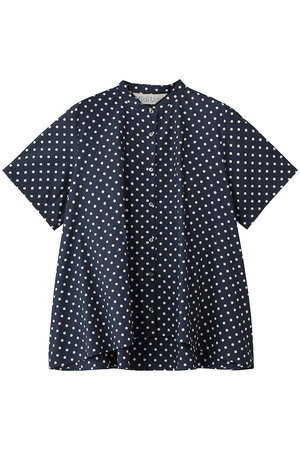 ミディウミ/MidiUmiのhalf slv dots A line shirt シャツ(110400/110402)