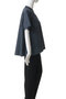 half slv dots A line shirt シャツ ミディウミ/MidiUmi