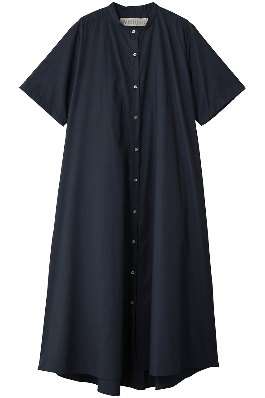 ミディウミ/MidiUmiのhalf slv A line shirt OP ワンピース(navy/2-75990562)
