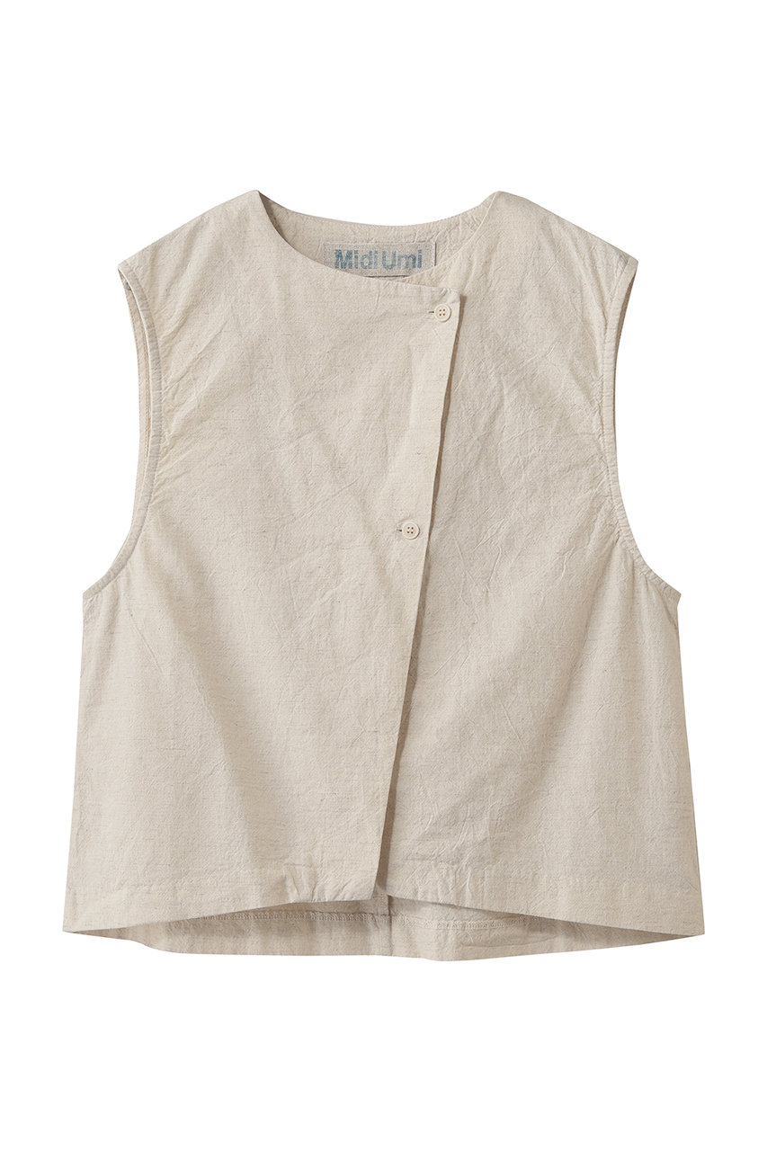 ミディウミ/MidiUmiのC/L light vest ベスト(kinari/2-730193)