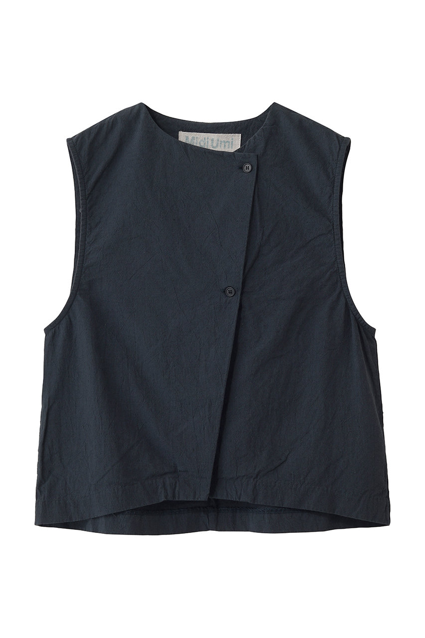 ミディウミ/MidiUmiのC/L light vest ベスト(navyA/2-730193)