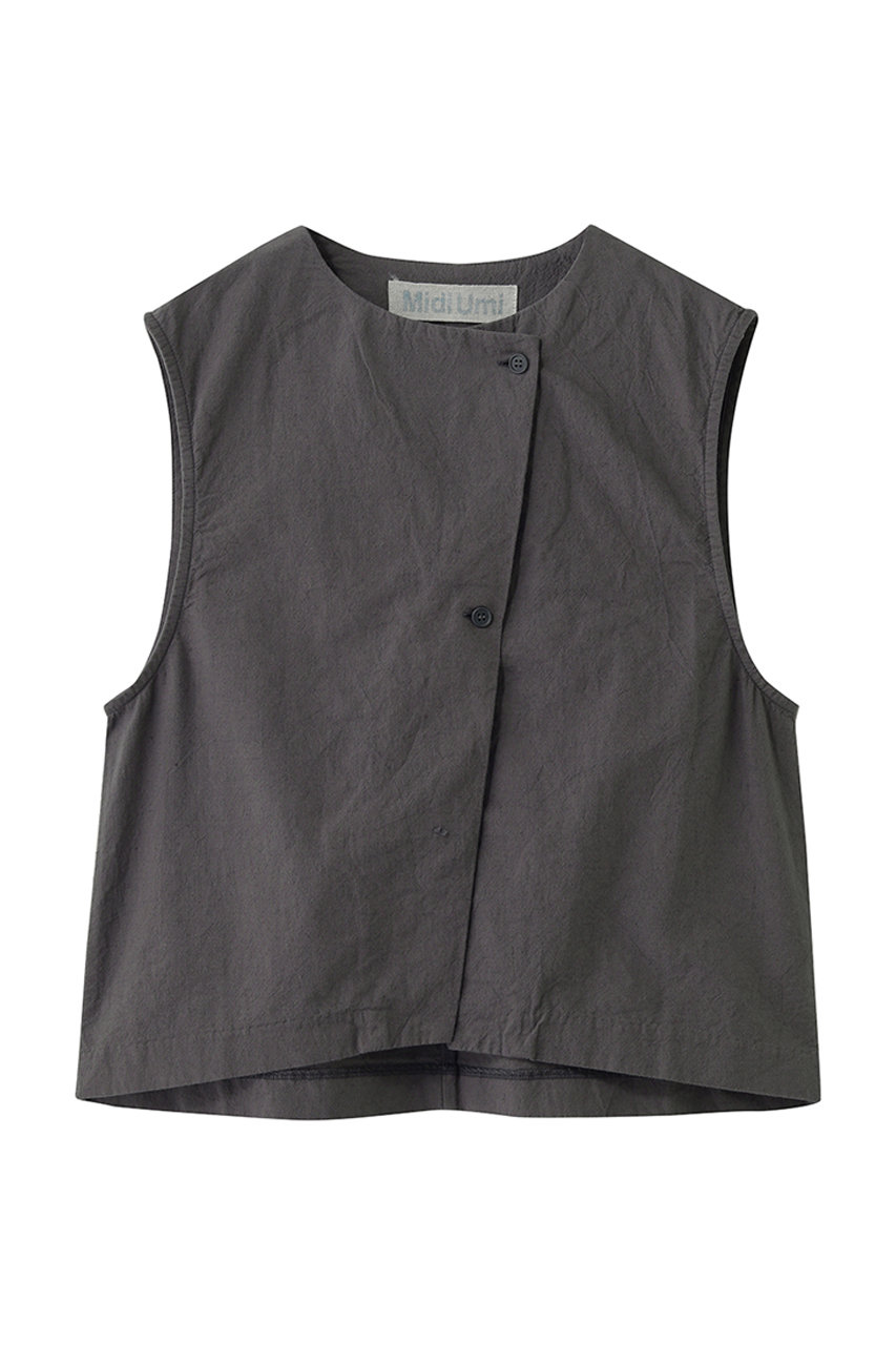 ミディウミ/MidiUmiのC/L light vest ベスト(c.gray/2-730193)