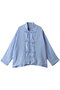 ramie shirt JK シャツジャケット ミディウミ/MidiUmi l.blue