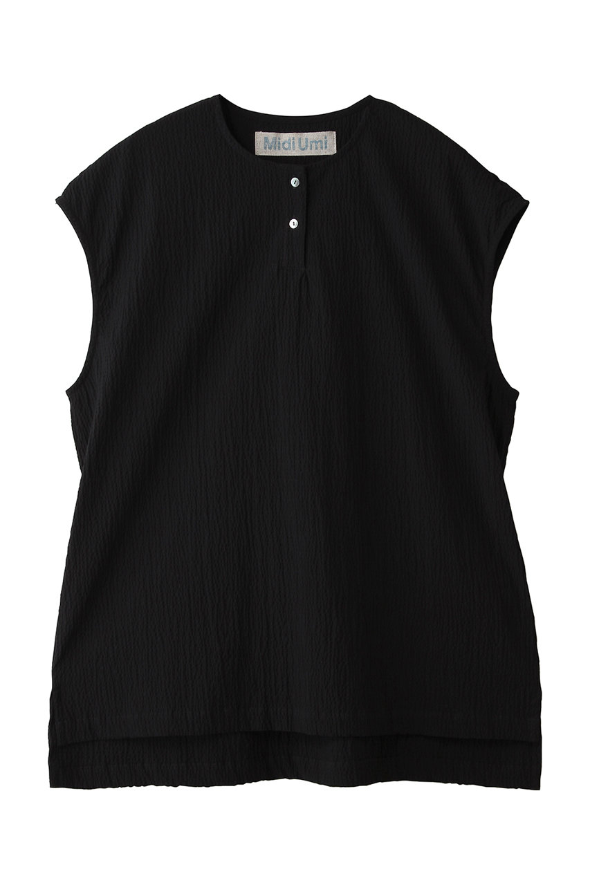 ミディウミ/MidiUmiのripple vest ベスト(black/2-730217)